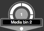 Manual media bin icon